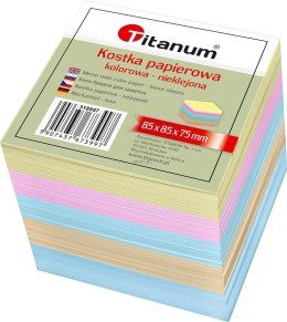Kostka papierowa Titanum nieklejona duża - mix [mm:] 85x85x 75