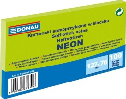 Notes samoprzylepny Donau Neon zielony 100k [mm:] 127x76 (7588011-06)