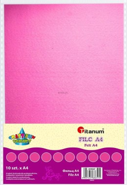 Filc Titanum Craft-Fun Series A4 kolor: różowy 10 ark. [mm:] 210x297 (010)