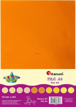 Filc Titanum Craft-Fun Series tonacja żółta kolor: mix 10 ark. [mm:] 210x297