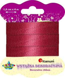 Wstążka Titanum Craft-Fun Series 15mm czerwona 4m (344539)