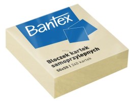 Notes samoprzylepny Bantex żółty 240k [mm:] 50x50 (400086400)