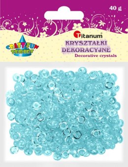 Koraliki kreatywne Titanum Craft-Fun Series plastikowe błękitne (40g)