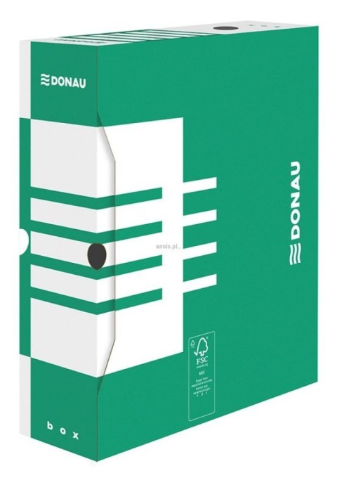 Pudło archiwizacyjne A4 zielony karton [mm:] 100x340x 297 Donau (7661301FSC-06)