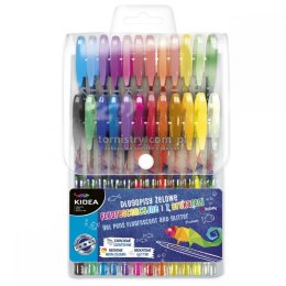 Długopis żelowy Kidea żelowy 24 kolory (różne) (DZ24KA)