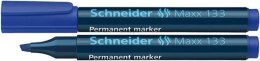 Marker permanentny Schneider Maxx 133, niebieski 1,0-3,0mm ścięta końcówka (SR113303)