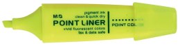 Zakreślacz Point Liner AHM21572 M&G zapachowy ścięta końcówka 1-4 mm żółty