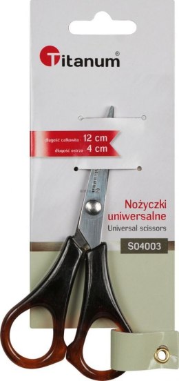 Nożyczki Titanum bursztynowe 12cm (S04003)