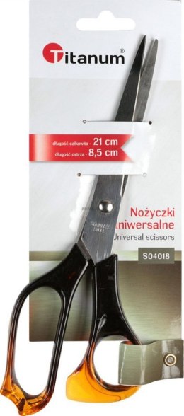 Nożyczki Titanum bursztynowe 21cm (S04018)