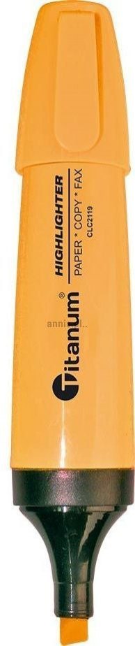 Zakreślacz CLC2119 Titanum ścięta końcówka 1-5 mm pomarańczowy