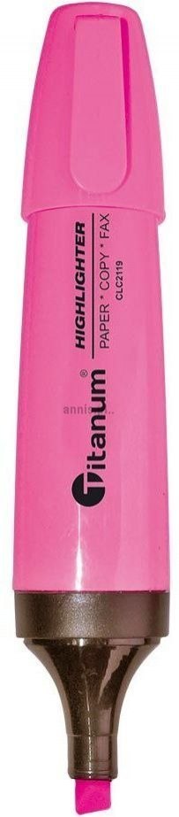 Zakreślacz CLC2119 Titanum ścięta końcówka 1-5 mm różowy
