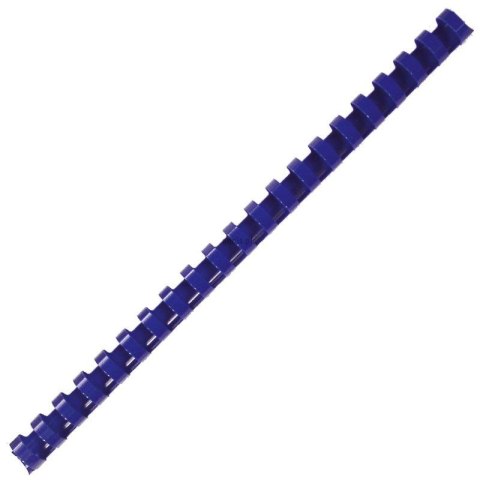 Grzbiety do bindowania A4 niebieski plastik śr. 6mm Titanum (6N)