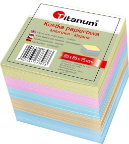 Kostka papierowa Titanum klejona duża - mix [mm:] 85x85x 75