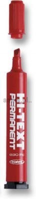 Marker permanentny Fibracolor HI-TEXT, czerwony 4,5mm ścięta końcówka