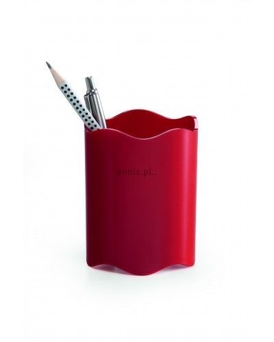 Pojemnik na długopisy Trend czerwony plastik Durable (1701235080)