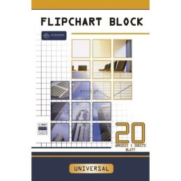 Blok do tablic flipchart Interdruk A1 20k. 80g czysty [mm:] 1000x640 (FLI20)