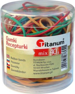 Gumki recepturki Titanum mix 40g śr. (mix)mm