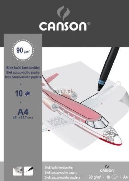 Kalka kreślarska Canson A4 - bezbarwny 90g [mm:] 210x297 (200005504)