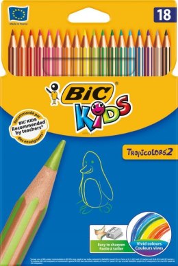 Kredki ołówkowe Bic Kids Tropicolors 2 18 kol 18 kol. (832567)