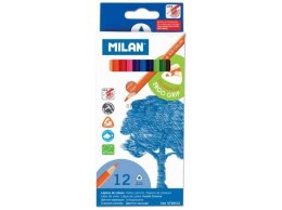Kredki ołówkowe Milan 231 trójkątne 12 kol. (0728312)