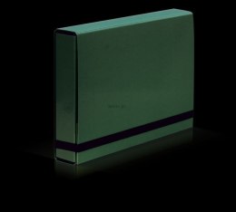 Teczka z szerokim grzbietem na gumkę VauPe CARIBIC BOX A4 kolor: zielony (341/06)