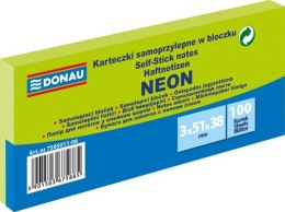 Notes samoprzylepny Donau Neon zielony 300k [mm:] 51x38 (7585011-06)