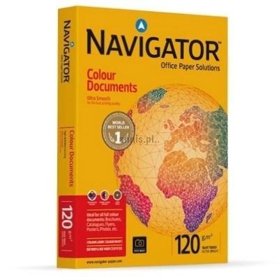 Papier ksero Colour Documents A4 biały 250k. 120g [mm:] 210x297 Navigator (82457)