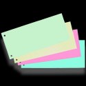 Przekładki kartonowe indeksujące Bantex 1/3 A4 mix kolorów 100 szt. 100553887