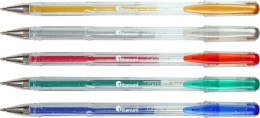 Komplet długopisów żelowych Titanum brokatowych GA1030 5 kolorów