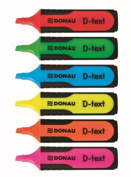 Zakreślacz Donau D-Text, różowy 1,0-5,0mm (7358001PL-16)