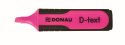 Zakreślacz Donau D-Text, różowy 1,0-5,0mm (7358001PL-16)