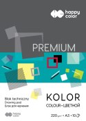 Blok techniczny Happy Color Premium kolorowy A3 mix 220g 10k [mm:] 297x420 (HA 3722 3040-09)