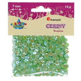 Cekiny Titanum Craft-Fun Series Okrągłe perłowe seledynowe