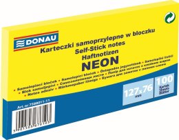 Notes samoprzylepny Donau Neon żółty 100k [mm:] 127x76 (7588011-11)