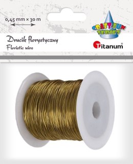 Drucik Titanum Craft-Fun Series florystyczny kolor: złoty 30 m (339369)
