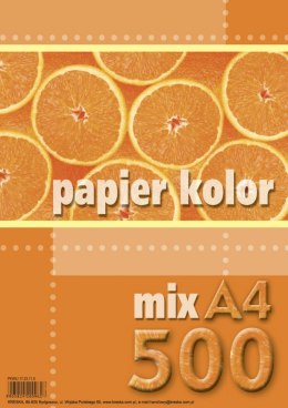 Papier kolorowy Kreska A4 - mix 80g