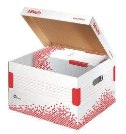 Pudło archiwizacyjne Esselte Speedbox - biało-czerwony [mm:] 367x325x 263 (623912)