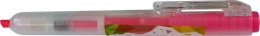 Zakreślacz M&G Fluo-Click automatyczny, różowy 1,0-4,0mm (AHM27371)