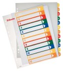 Przekładka numeryczna Esselte Maxi A4 mix kolorów 12k 1-12 [mm:] 245x305 (100214)