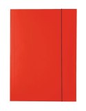 Teczka kartonowa na gumkę A4 czerwony 400g Esselte (13436)