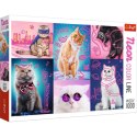 Puzzle Trefl Super cats Neon Color Line 1000 el. (10581)