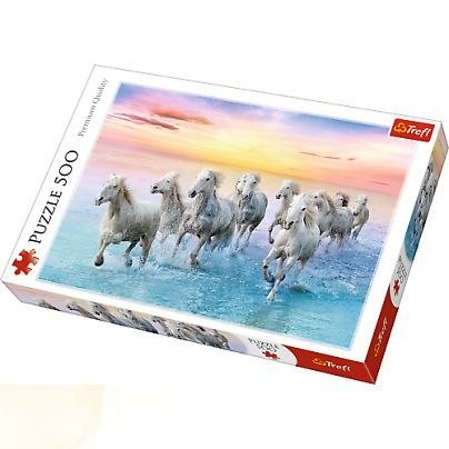 Puzzle Trefl białe konie w galopie 500 el. (37289)