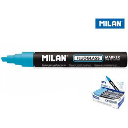 Marker specjalistyczny Milan do szyb fluo, niebieski 2,0-4,0mm ścięta końcówka (591295212)