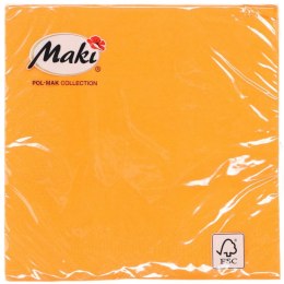 Serwetki pomarańczowy papier [mm:] 330x330 Pol-mak (Color)