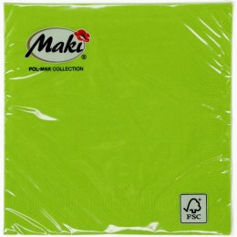 Serwetki Pol-mak - zielony [mm:] 330x330 (21)