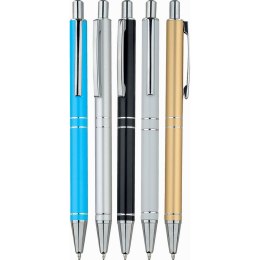 Długopis standardowy Interdruk NOSTER ALU niebieski (IDŁALU)