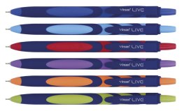 Długopis Vinson Live 0,7mm niebieski wkład mix kolorów F20